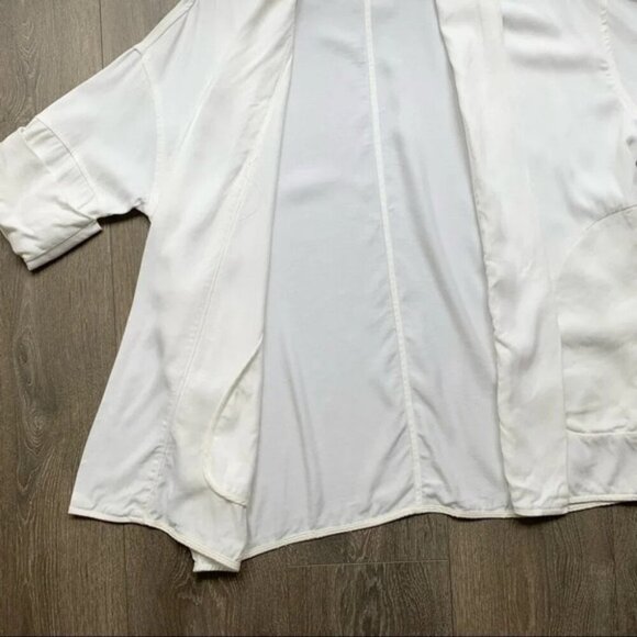 Wilfred Aritzia Blazer Jacket Kimono Open front Off white 3/4 length Sleeve XXS - Picture 9 of 16
